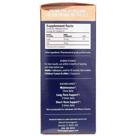 Bio-Active Copper Hydrosol, SVS